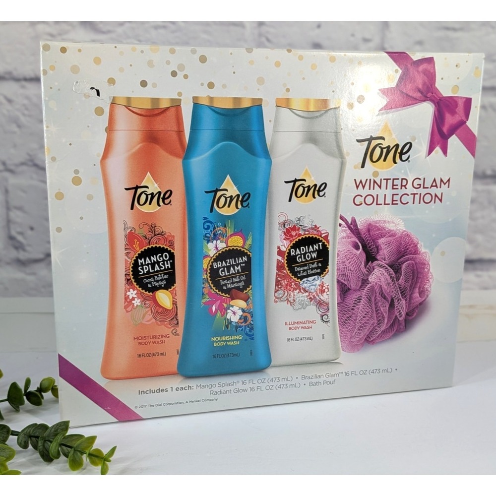 NIB❄️Tone Winter Glam Radiant Glow Brazilian Mango Splash Body Wash 16 Oz. Each